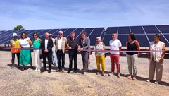 Un nouveau parc solaire inauguré à La Couvertoirade. 