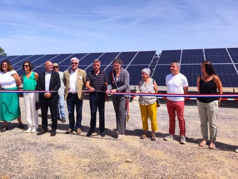 Un nouveau parc solaire inauguré à La Couvertoirade. 